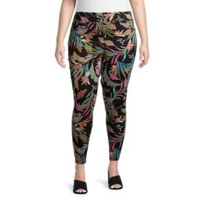NWT Terra & Sky Floral Jeggings
